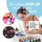 24 Quality Vibrant Colors 3D Fabric Paint Set | 29ml Bottles | For Artists; For Crafters; For Fun | Clothing, Textile, Canvas, Glass, Wood, Shoes | In Strong Selection Box